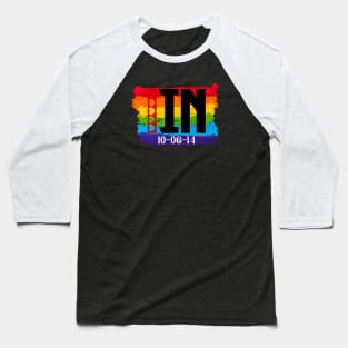 Indiana Gay Marriage Baseball T-Shirt